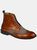 Jarett Wide Width Wingtip Ankle Boot - Cognac