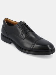 Kendrick Wide Width Cap Toe Derby Shoes - Black