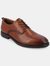 Stafford Plain Toe Derby Shoes - Cognac