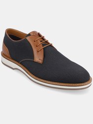 Taggert Plain Toe Derby Shoes - Navy