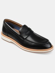 Thomas & Vine Watkins Embossed Penny Loafer - Black