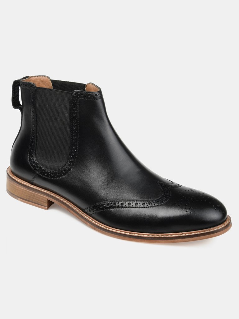 Thomas & Vine Watson Wingtip Chelsea Boot - Black