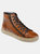 Thomas & Vine Xander Leather High Top Sneaker - Brown