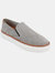 Tillman Slip-On Leather Sneaker - Grey