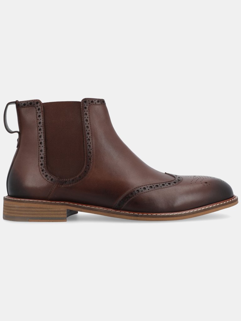 Watson Wide Width Wingtip Chelsea Boot