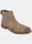 Watson Wide Width Wingtip Chelsea Boot - Taupe