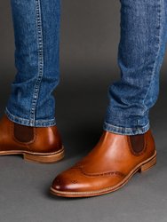 Watson Wide Width Wingtip Chelsea Boot