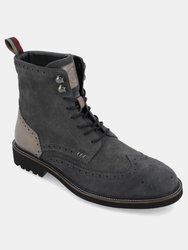 Welch Wingtip Ankle Boot - Charcoal