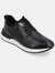 Zach Casual Leather Sneaker - Black