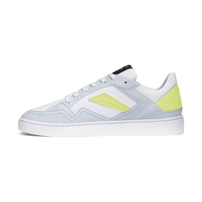 Men's Court Sneakers | White-Ed Gray-Washed Acid
