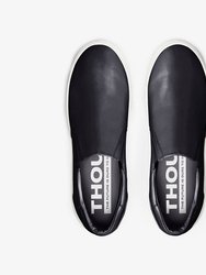 Men's Slip On Sneakers | Black With Black