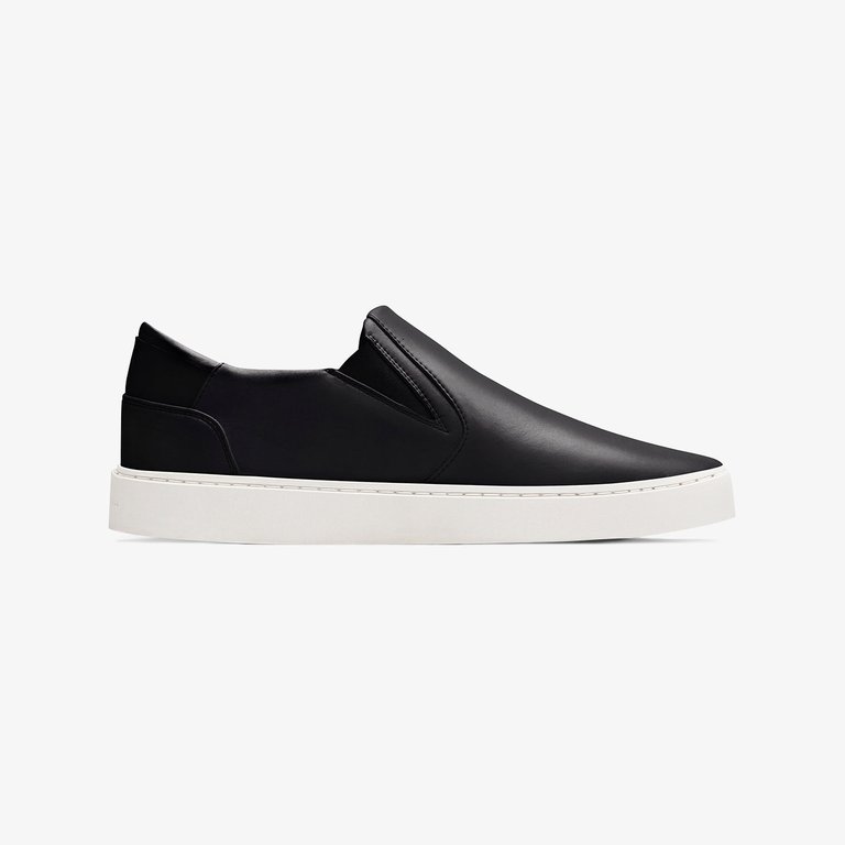 Men's Slip On Sneakers | Black With Black - Black With Black