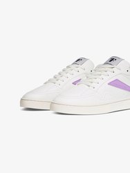 Women's Court Sneaker - White-Violet Dusk