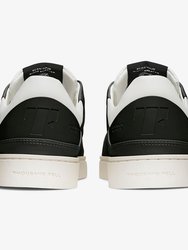 Women's Court Sneakers - Black-White-Black