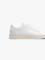 Women's Lace Up Sneaker - White - White