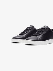 Women's Lace Up Sneakers - Black With Black