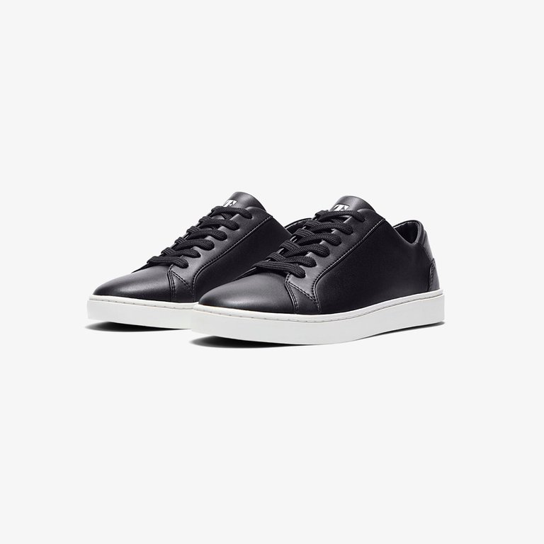 Women's Lace Up Sneakers - Black With Black