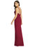 Keyhole Neck Mermaid Dress with Front Slit - TH003