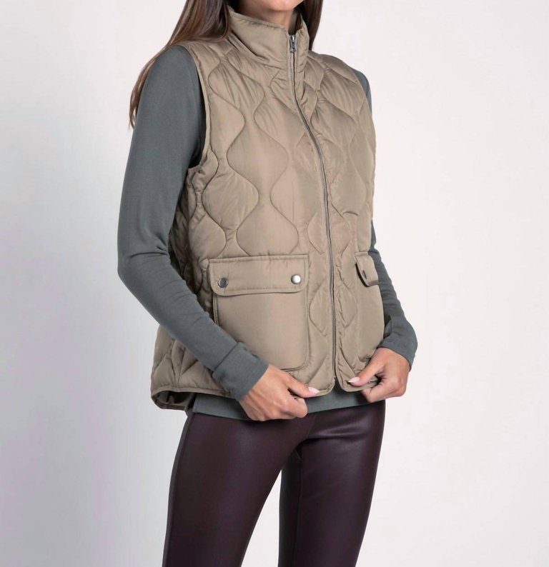 Denver Vest In Taupe