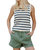 Elsa Tank Top In Navy Stripe