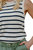 Elsa Tank Top In Navy Stripe