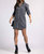 Kieran Dress In Black Acid Wash