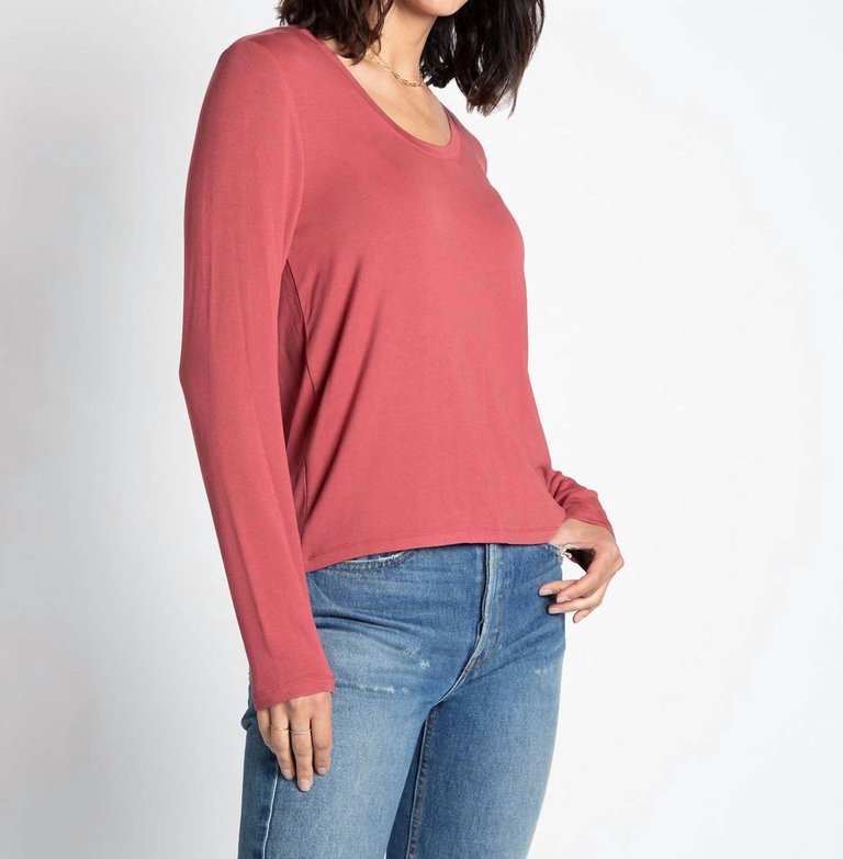 Lauren Top In Cranberry