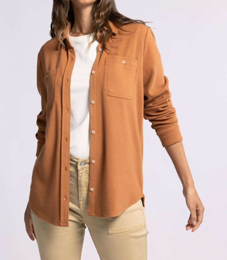 Lewis Shirt In Pecan Heather - Pecan Heather