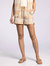 Pearl Shorts In Yellow Clay Plaid - Yellow Clay Plaid