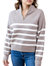 Russell Pullover In Taupe/ivory - Taupe/Ivory