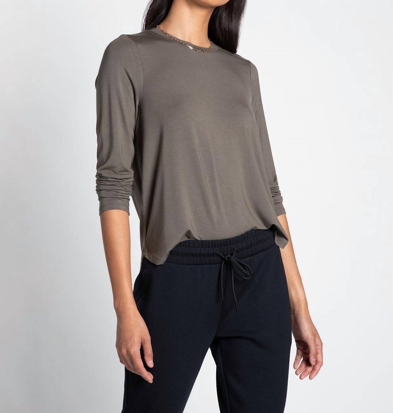 Stassia Top In Olive Vine - Olive Vine