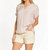 Valencia Top In Pink Sand Stripe