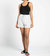 Veronica Shorts In White Black Stripe - White Black Stripe