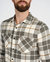 Xander Flannel Long Sleeve Shirt In Black Olive