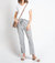 Ziggy Stripped Linen Blend Pants In Grey - Grey