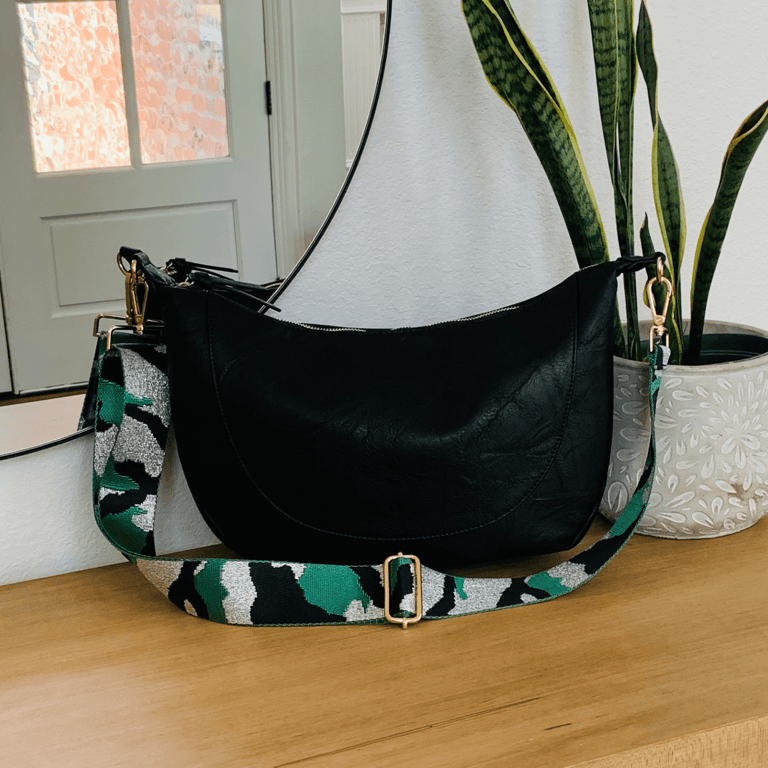 Alexia Handbag | Choose Your Strap - Black