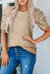 Alma Floral Lace Ruched Bubble Sleeve Top