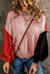 Aspen Bishop Sleeve Ribbed Trim Sweater - Pink