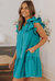 Azalea Tiered Ruffled Sleeves Mini Dress With Pockets