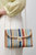 Azariah Striped Crochet Flapped Bag