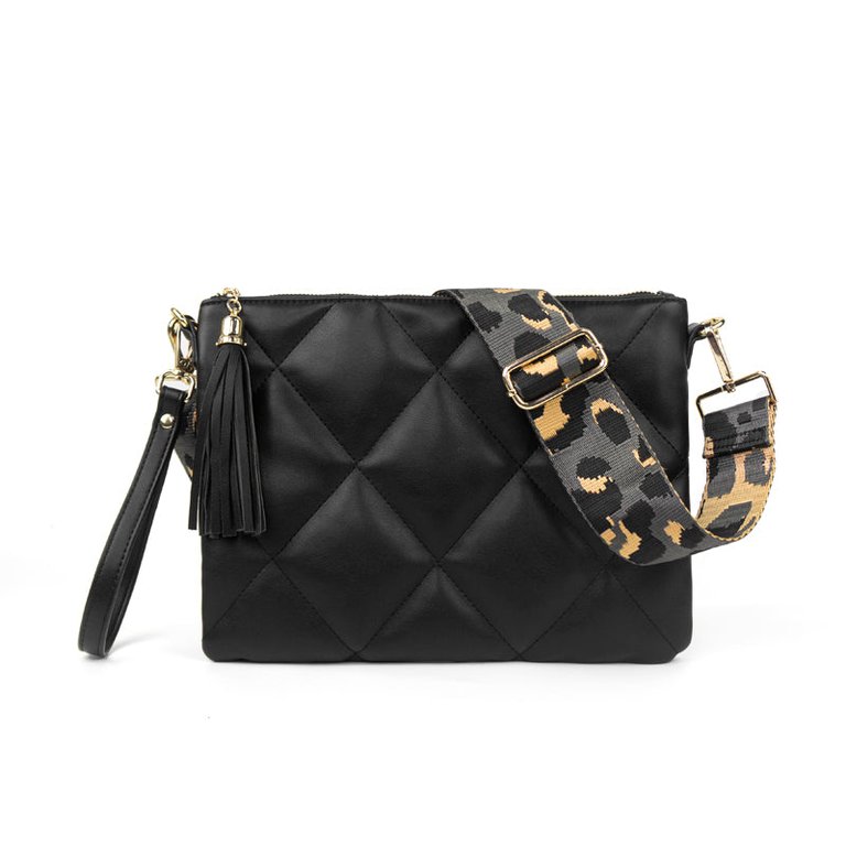 Blaire Crossbody Bag Choose Your Strap - Black