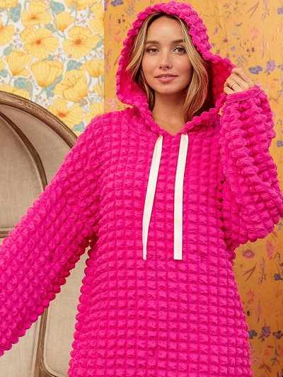 Threaded Pear Brynn Bubble Textured Waffle Hoodie product