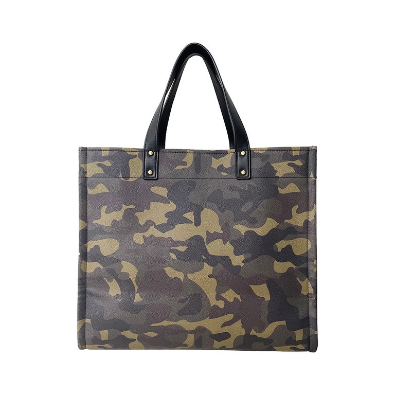 Campbell Tote - Choose Your Strap - Camo