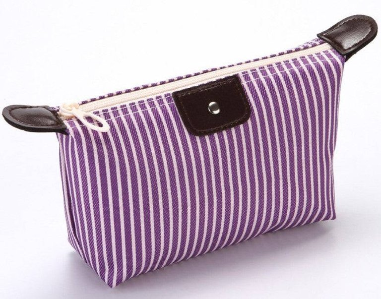 Compact Everything Bag - Purple Stripe