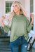 Dani Smocked 3/4 Sleeve Casual Loose Top