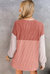 Eva Colorblock Corded Long Sleeve Mini Dress