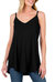 Gemma Spaghetti Strap V-Neck Flowy Tunic Tank Top