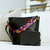 Handbag And Matching Wristlet - Black