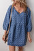 Hazel Open Back Loose Fit Denim Dress