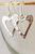 Hollowed Heart Shape Earrings - Silver
